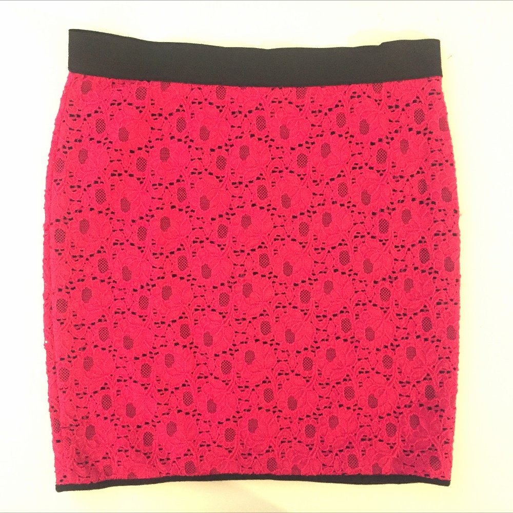 Pink Form-Fitting Mini Skirt